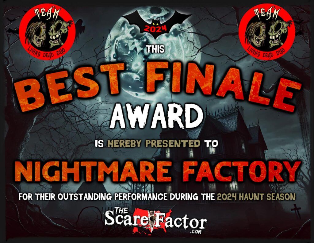 Best Finale Award for 2024 by TheScareFactor.com